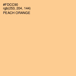 #FDCC90 - Peach Orange Color Image